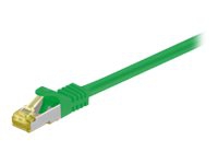 MicroConnect - Nätverkskabel - RJ-45 (hane) till RJ-45 (hane) - 5 m - SFTP, PiMF - CAT 7 - grön