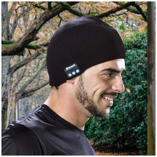 Mössa med Inbyggd Bluetooth - Svart