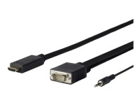 VivoLink Pro - HDMI-kabel - HDMI hane till HD-15 (VGA), stereo mini jack hane - 7.5 m