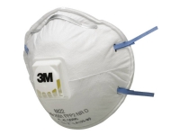 Maske Säkerhet 3M 8822 P2 mod tørre partikler/væskeformige aerosoler,10 stk/pk