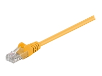 MicroConnect - Nätverkskabel - RJ-45 (hane) till RJ-45 (hane) - 25 cm - UTP - CAT 5e - tvinnad - gul