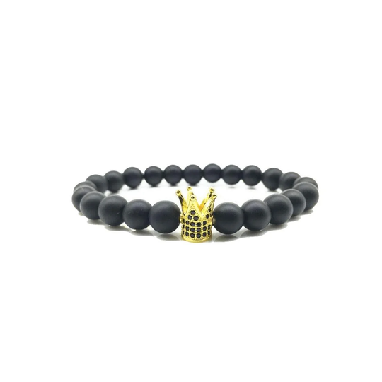 Kronarmband - Svart och Guld