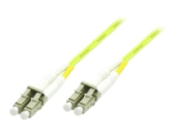 MicroConnect - Nätverkskabel - LC/UPC-multiläge (hane) till LC/UPC-multiläge (hane) - 10 m - 2 mm - fiberoptisk - duplex - 50/125 mikron - OM5 - halogenfri - limegrön