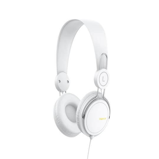 HAVIT HV-H2198D on-ear hörlurar - Vit