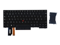 Lite-On - Ersättningstangentbord för bärbar dator - med Trackpoint - bakgrundsbelyst - AZERTY - belgisk - FRU - för ThinkPad E480 20KN, 20KQ L380 20M5, 20M6 L480 20LS, 20LT T480s 20L7, 20L8