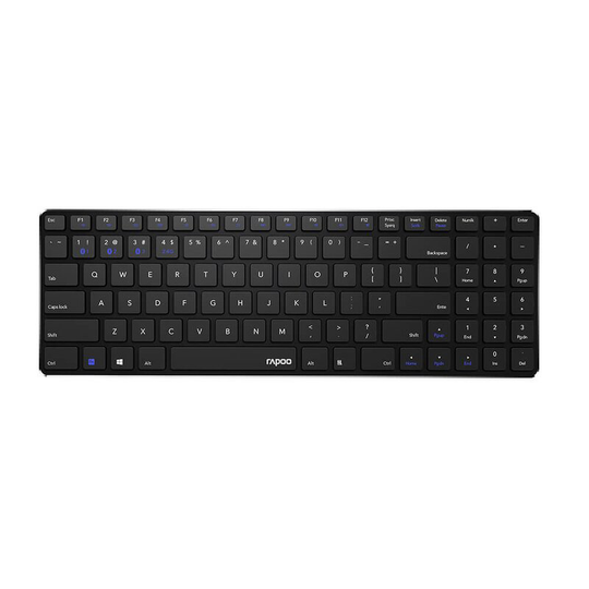 RAPOO Tangentbord E9100M Multi-Mode Trådlös - Svart