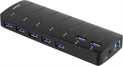 Deltaco USB-hubb 7 portar