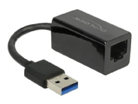 Delock - Nätverksadapter - USB 3.1 Gen 1 - Gigabit Ethernet x 1 - svart