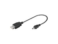 MicroConnect - USB-kabel - mini-USB typ B (hane) till USB (hona) - USB 2.0 - 20 cm