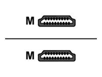 MicroConnect - HDMI-kabel med Ethernet - HDMI han til HDMI han - 1,5 m - 270° stikforbindelse