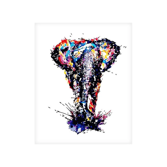 Canvasposter, Elefant - 60 x 75 cm