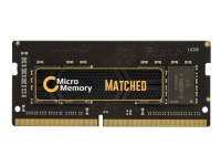 CoreParts - DDR4 - modul - 8 GB - SO DIMM 260-pin - 2133 MHz / PC4-17000 - 1.2 V - ej buffrad - icke ECC - för Alienware 13 R3, 15 R2, 15 R3, 17 R3, 17 R4 Inspiron 5368, 5378, 7460, 7560, 7566, 7567, 7778, 7779, 3064, 7459 Latitude 3480, 3580, 5280, 5414, 5480, 5580, 7214, 7280, 7380, 7414, 7480, E5270, E5470, E5570, E7270, E7470 OptiPlex 3046, 3050, 5250, 7040, 7440, 7450 Precision 3510, 5510 7510, 7710