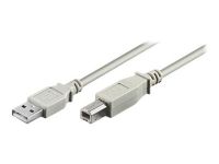 MicroConnect - USB-kabel - USB (hane) till USB typ B (hane) - 3 m