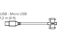 Poly - USB-kabel - mikro-USB typ B (hane) till USB (hane) - USB 2.0 - 1.2 m