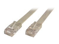 MicroConnect - Nätverkskabel - RJ-45 (hane) till RJ-45 (hane) - 50 cm - UTP - CAT 6 - platt - vit