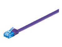 MicroConnect - Nätverkskabel - RJ-45 (hane) till RJ-45 (hane) - 50 cm - UTP - CAT 6a - formpressad, tvinnad, platt - lila