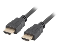 Lanberg - Hög hastighet - HDMI-kabel med Ethernet - HDMI hane till HDMI hane - 1.8 m - svart - stöd för 4K