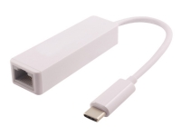 MicroConnect - Nätverksadapter - USB-C - Gigabit Ethernet x 1 - vit