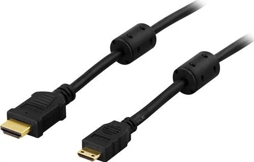 MiniHDMI till HDMI-kabel (5 meter)