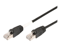 MicroConnect - Nätverkskabel - RJ-45 (hane) till RJ-45 (hane) - 3 m - 6 mm - SFTP - CAT 6 - halogenfri, formpressad, utomhus, hakfri, tvinnad - svart