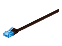 MicroConnect - Nätverkskabel - RJ-45 (hane) till RJ-45 (hane) - 2 m - UTP - CAT 6a - formpressad, tvinnad, platt - mörkbrun