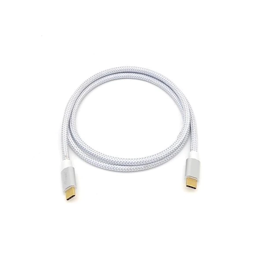 Equip Platinum USB-C till USB-C Flätad PD 100W 0,5m - vit