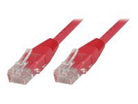 MicroConnect - Nätverkskabel - RJ-45 (hane) till RJ-45 (hane) - 2 m - UTP - CAT 5e - röd
