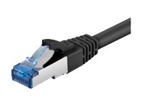 MicroConnect - Nätverkskabel - RJ-45 (hane) till RJ-45 (hane) - 3 m - SFTP - CAT 6a - halogenfri, hakfri - svart