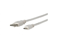MicroConnect - USB-kabel - Micro-USB Type B till USB - 60 cm - grå