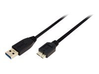 LogiLink - USB-kabel - USB typ A (hane) till Micro-USB typ B (hane) - USB 3.0 - 1 m