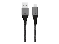 Alogic Super Ultra - USB-kabel - USB-C (han) til USB (han) - USB 2.0 - 3 A - 1,5 m - space grey
