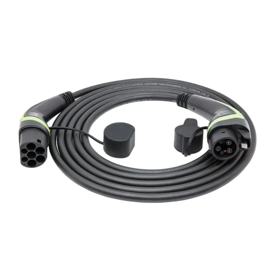 Luxorparts PHEV Typ 1 Laddkabel för elbil 7,4 kW 1 fas 5 m
