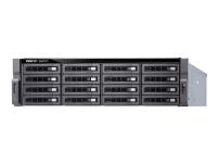 QNAP TS-h1683XU-RP - NAS-server - 16 fack - kan monteras i rack - SATA 6Gb/s - RAID 0, 1, 5, 6, 10, 50, JBOD, 5 hot spare, 6-reservsnabbyte, 60, 10 hot spare, RAID TP - RAM 128 GB - Gigabit Ethernet / 10 Gigabit Ethernet / 10Gbps SFP+ - iSCSI support - 3U