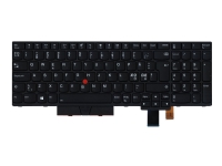 Chicony - Ersättningstangentbord för bärbar dator - med Trackpoint - bakgrundsbelyst - QWERTY - Nordisk - FRU - för ThinkPad P52s 20LB, 20LC T580 20L9, 20LA