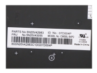Chicony - Ersättningstangentbord för bärbar dator - med Trackpoint, UltraNav - bakgrundsbelyst - QWERTY - portugisisk - svart - för ThinkPad L13 Gen 2 L13 Yoga Gen 2 X13 Gen 1