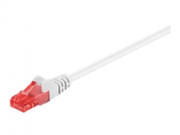 MicroConnect - Nätverkskabel - RJ-45 (hane) till RJ-45 (hane) - 25 cm - 6 mm - UTP - CAT 6 - rund, hakfri, tvinnad - vit