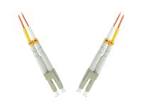 MicroConnect - Nätverkskabel - LC/PC-multiläge (hane) till LC/PC-multiläge (hane) - 50 m - fiberoptisk - 62,5/125 mikron - OM1 - orange