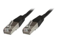 MicroConnect - Nätverkskabel - RJ-45 (hane) till RJ-45 (hane) - 15 m - SSTP (screened shielded twisted pair) - CAT 6 - halogenfri, tvinnad - svart
