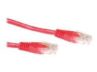 MicroConnect - Nätverkskabel - RJ-45 (hane) till RJ-45 (hane) - 1 m - UTP - CAT 6 - röd
