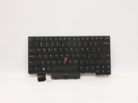Lite-On - Ersättningstangentbord för bärbar dator - bakgrundsbelyst - engelska - svart - för ThinkPad L14 Gen 1 20U1, 20U2, 20U5, 20U6