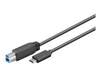 MicroConnect - USB-kabel - 24 pin USB-C (han) til USB Type B (han) - USB 3.2 Gen 1 - 3 m - sort