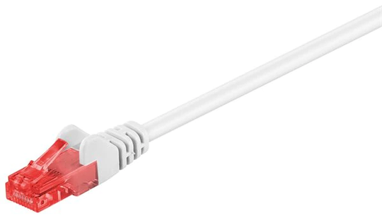 5 m CAT 6 patch cable, U/UTP - Vit