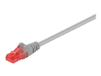 MicroConnect - Nätverkskabel - RJ-45 (hane) till RJ-45 (hane) - 30 m - 6 mm - UTP - CAT 6 - rund, knutlös, trådig - grå