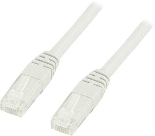 Deltaco UTP Cat6 Nätverkskabel / 20m - Vit