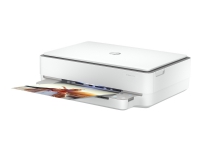HP ENVY 6020e Allt-i-ett - Multifunktionsskrivare - färg - bläckstråle - 216 x 297 mm (original) - A4/Letter (media) - upp till 8 spm (kopiering) - upp till 10 spm (utskrift) - 100 ark - USB 2.0, Wi-Fi(ac) - HP Instant Ink-kompatibel