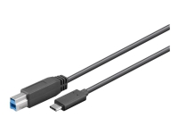 MicroConnect - USB-kabel - 24 pin USB-C (han) til USB Type B (han) - USB 3.2 Gen 1 - 1,8 m - sort