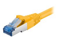 MicroConnect - Nätverkskabel - RJ-45 (hane) till RJ-45 (hane) - 1.5 m - SFTP - CAT 6a - halogenfri, hakfri - gul