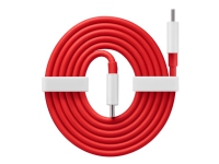 OnePlus Warp Charge - USB-kabel - USB-C (hane) till USB-C (hane) - 1 m - röd