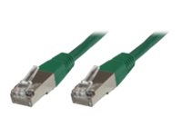 MicroConnect - Nätverkskabel - RJ-45 (hane) till RJ-45 (hane) - 25 cm - SFTP, PiMF - CAT 6 - halogenfri, tvinnad - grön