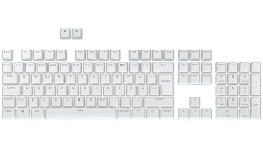 Corsair PBT Double-Shot Pro Keycap Mod Kit - Nordic - Arctic White